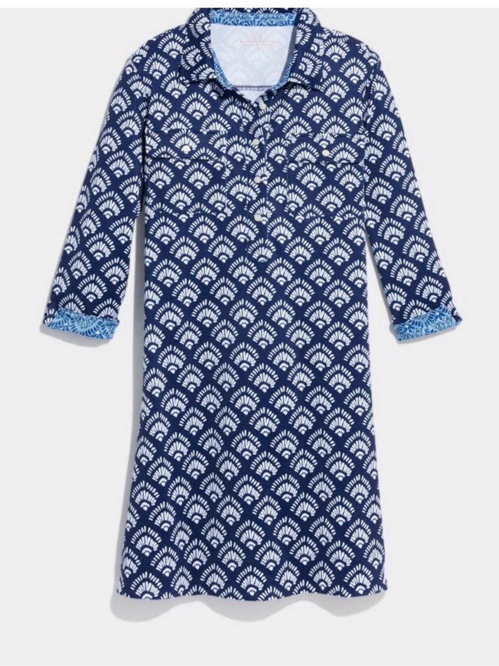 Perfect Vineyard Vines Sankaty Margo Blue Women’s Collared Shirt Dress Size XS - Picture 4 of 8